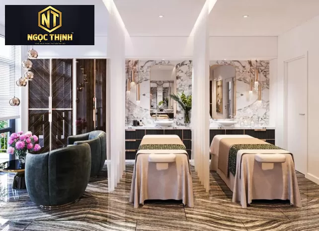 Nội thất sản phẩm về spa